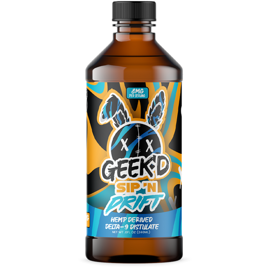 Geek'd - SIP ‘N DRIFT - Delta 9 Distillate - 800mg.